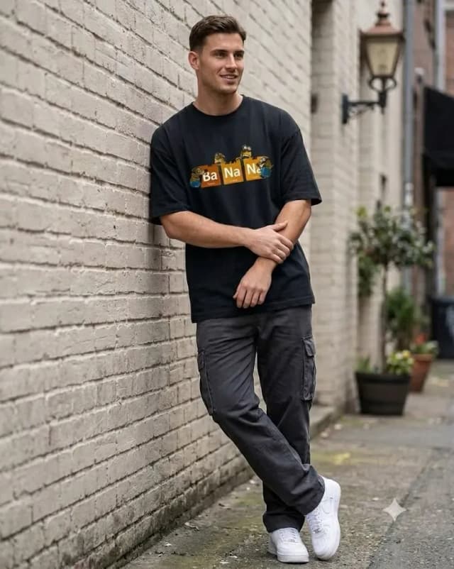 Ba Na Na 200 GSM Drop Shoulder T-Shirt